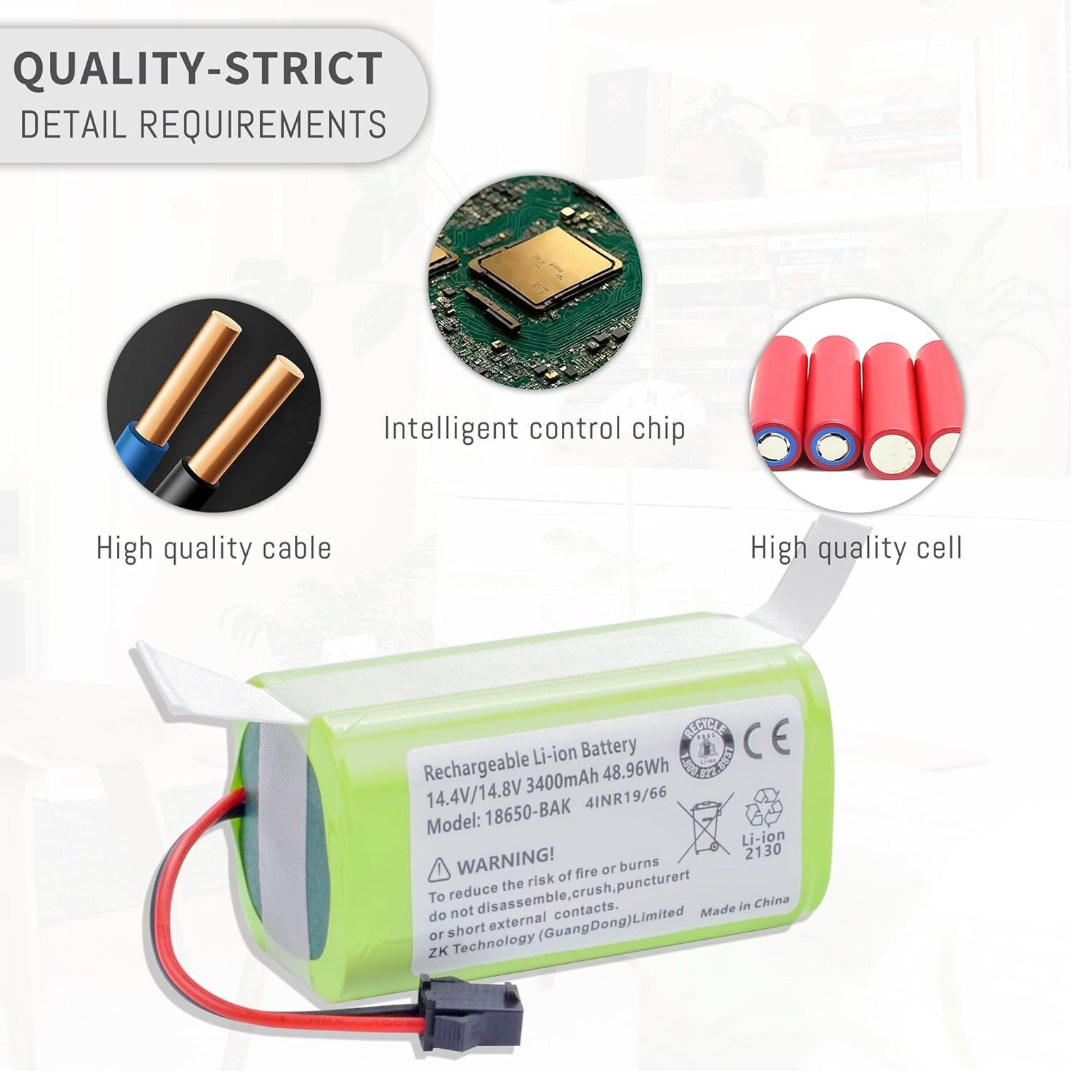 3400mAh Battery For Eufy RoboVac 11 11C 11S Max 12 15T 15C Max,25C,30,30C 35C