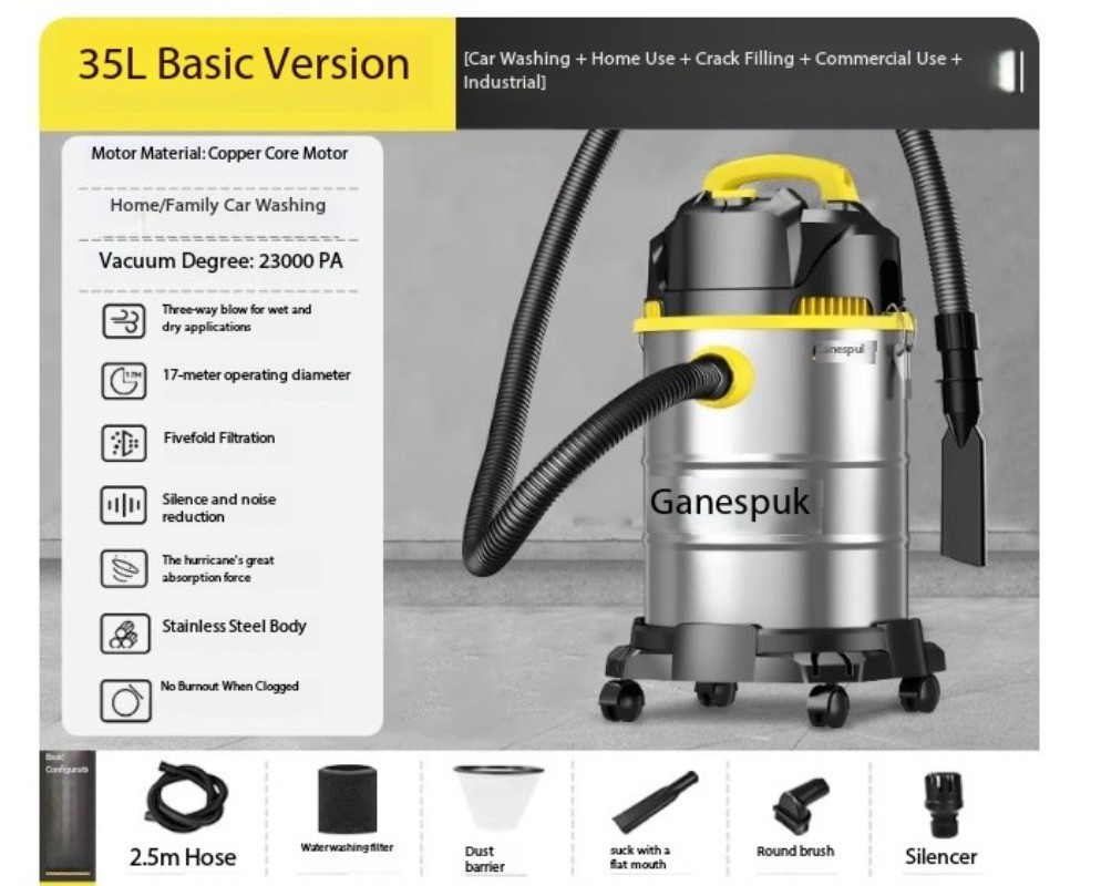 Vacuum Cleaner, Industrial, Household, Car Wash, Cleaning, High Power.
