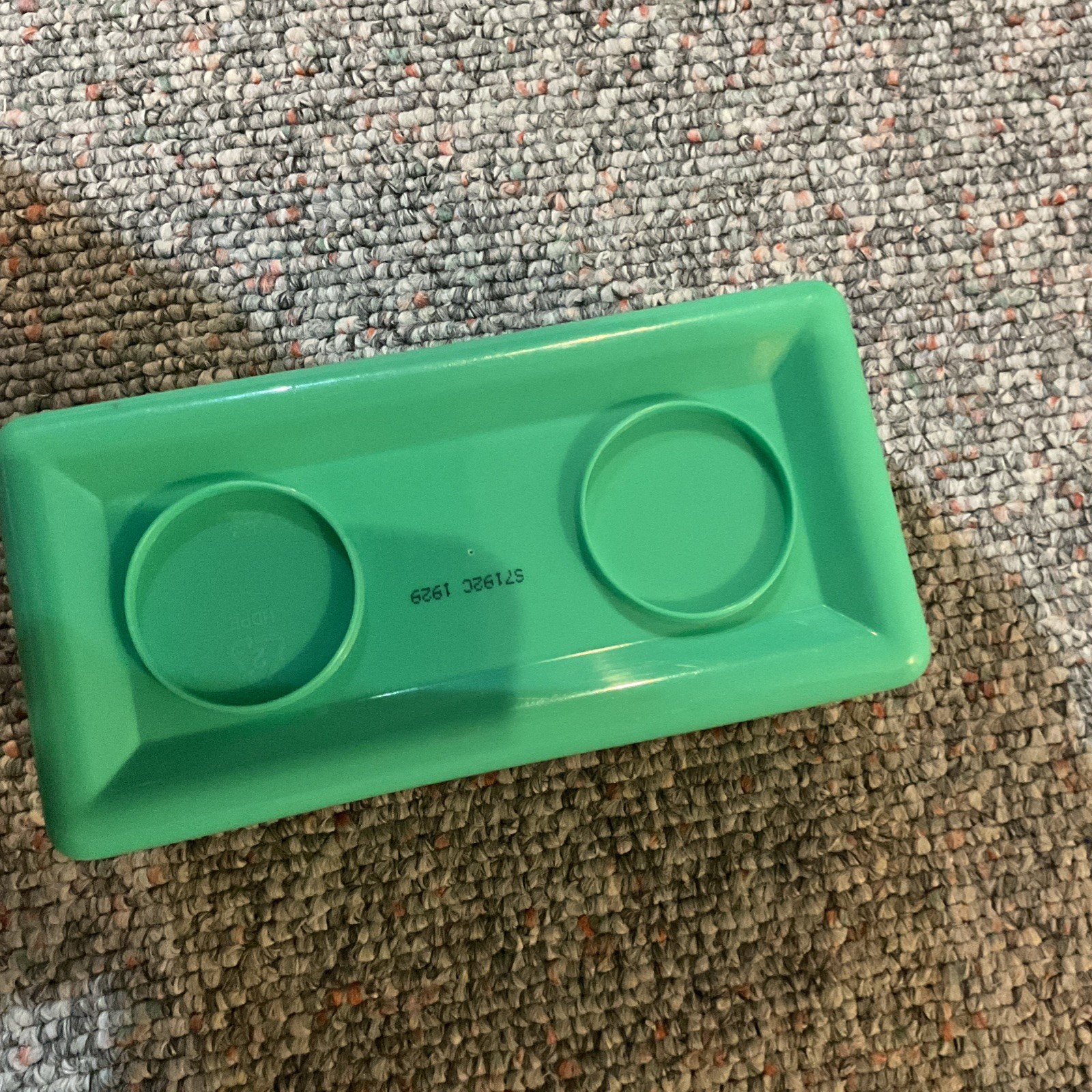 Chubs Stackables Mint Green Light Building Block Storage Container Empty