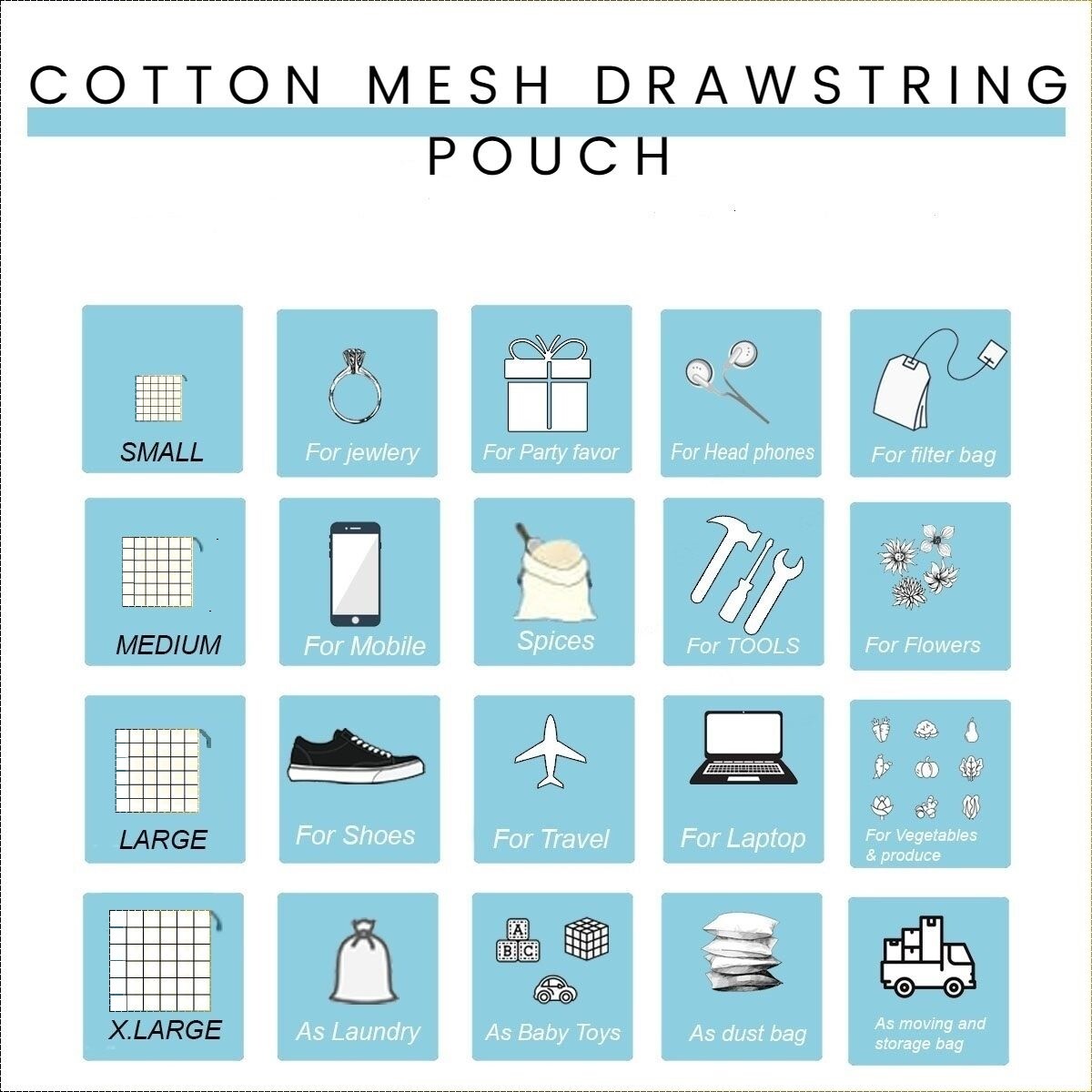 100% Polyester Mesh Drawstring Bag for everyday use – Polyester Mesh Laundry Bag