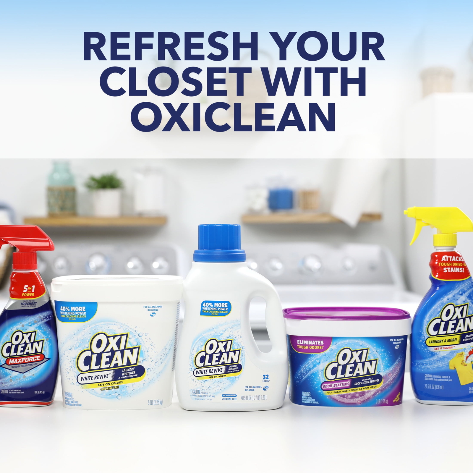 OxiClean White Revive Laundry Whitener and Laundry Stain Remover Liquid,66 fl oz