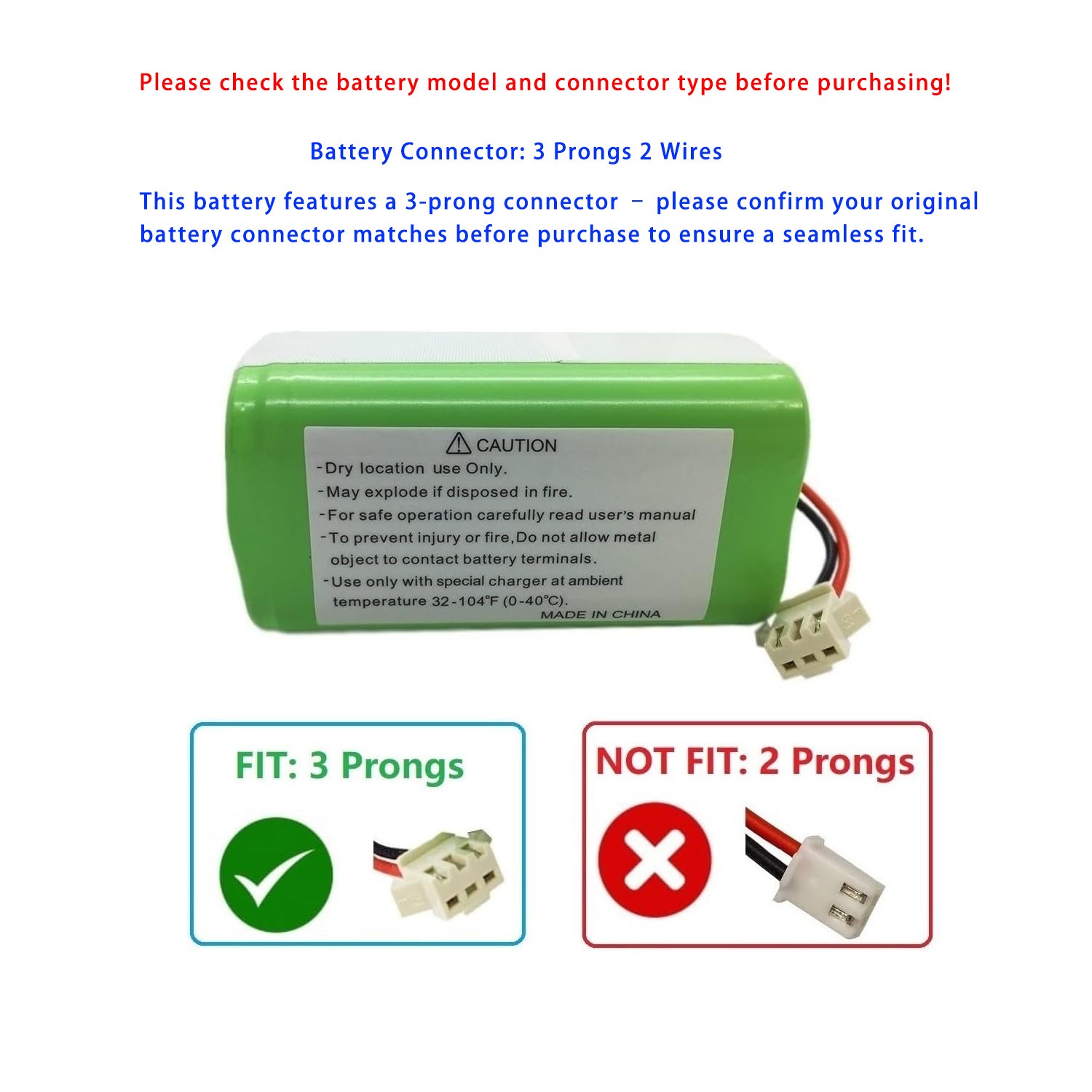 14.4V Battery pack for OKP K5 Life K4 Robot Vacuum Cleaner