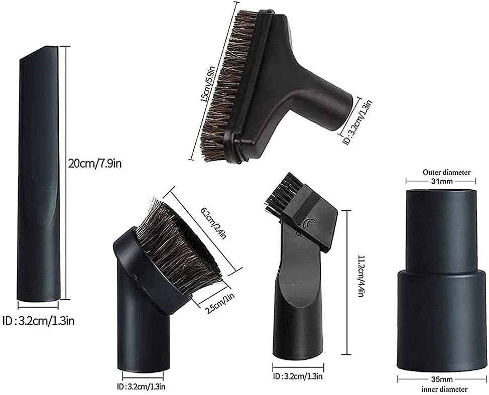 Versatile 5-Piece Vacuum Attachment Set – Ideal for Deep Cleaning & Home Care
