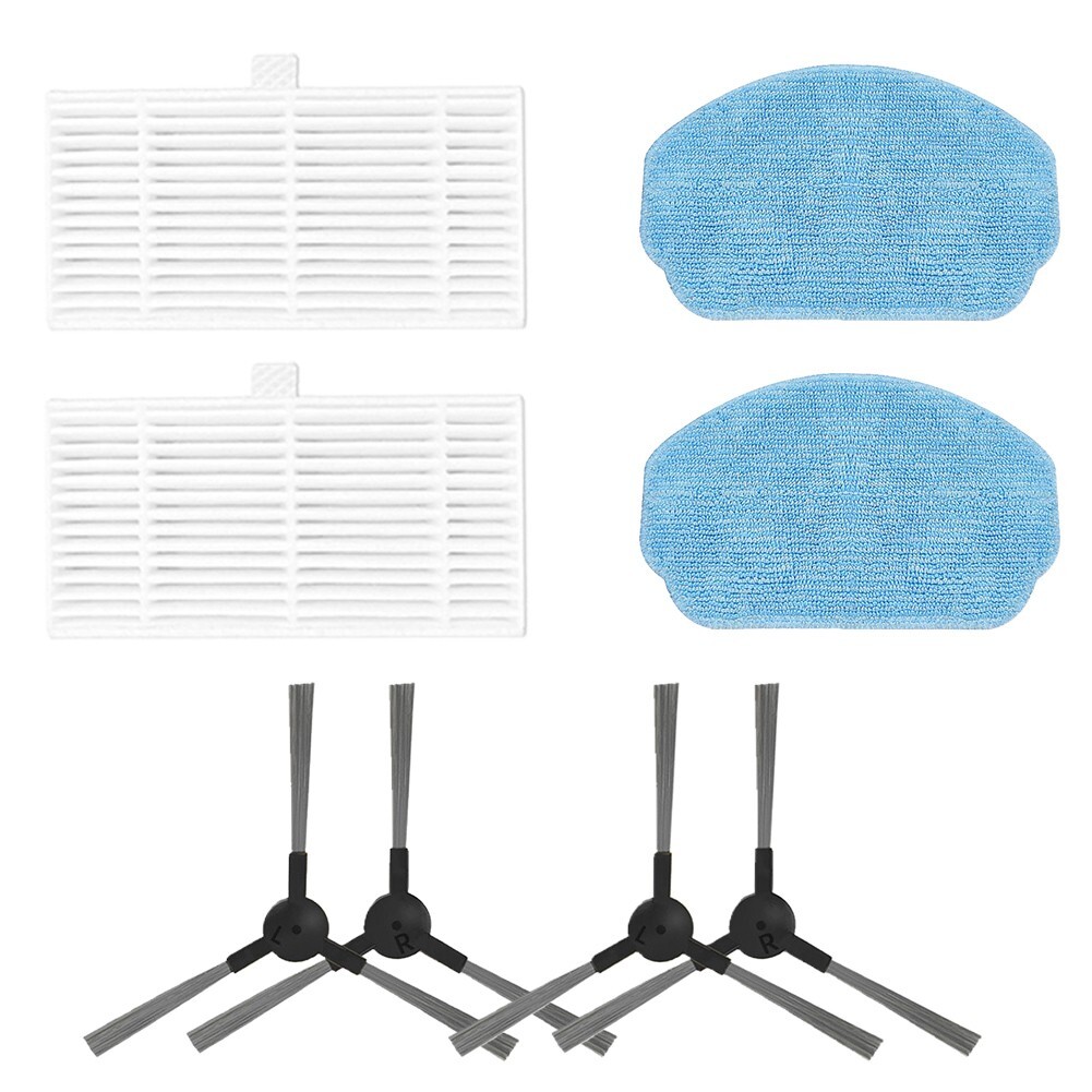 Filter Brush Mop Pads Replace For MAMNV BR150 BR151 2-In-1 Robot Vacuum Cleaner
