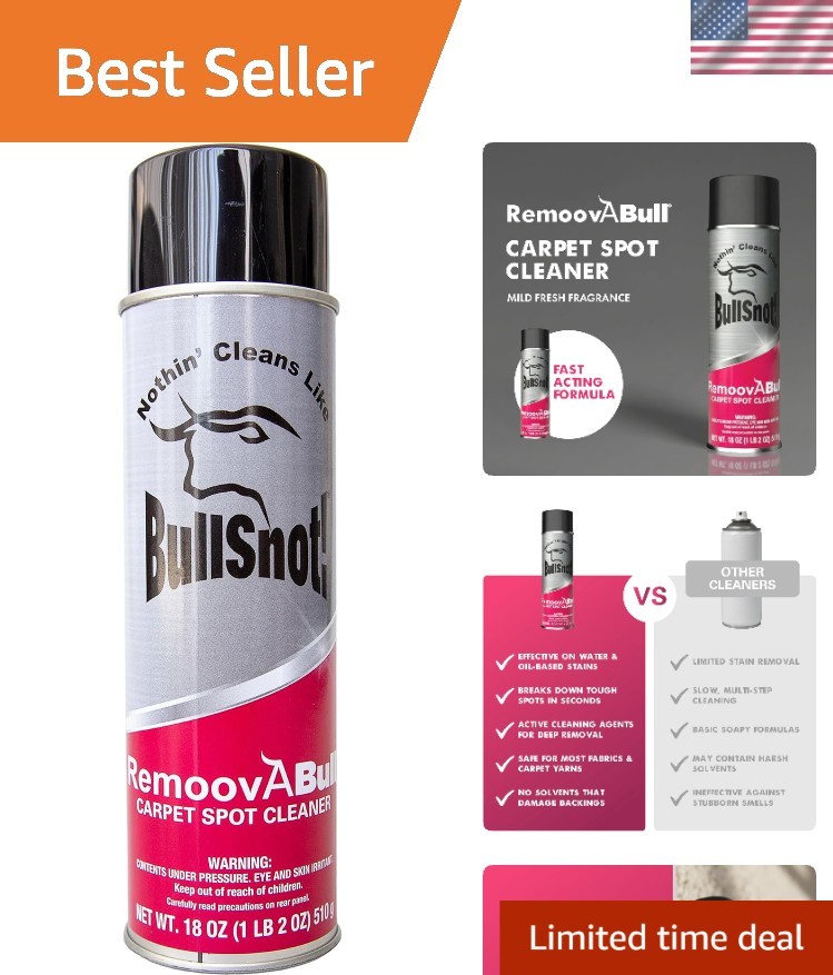 Carpet Spot & Upholstery Stain Remover – Fast Acting, Powerful Cleaner for Oi…
