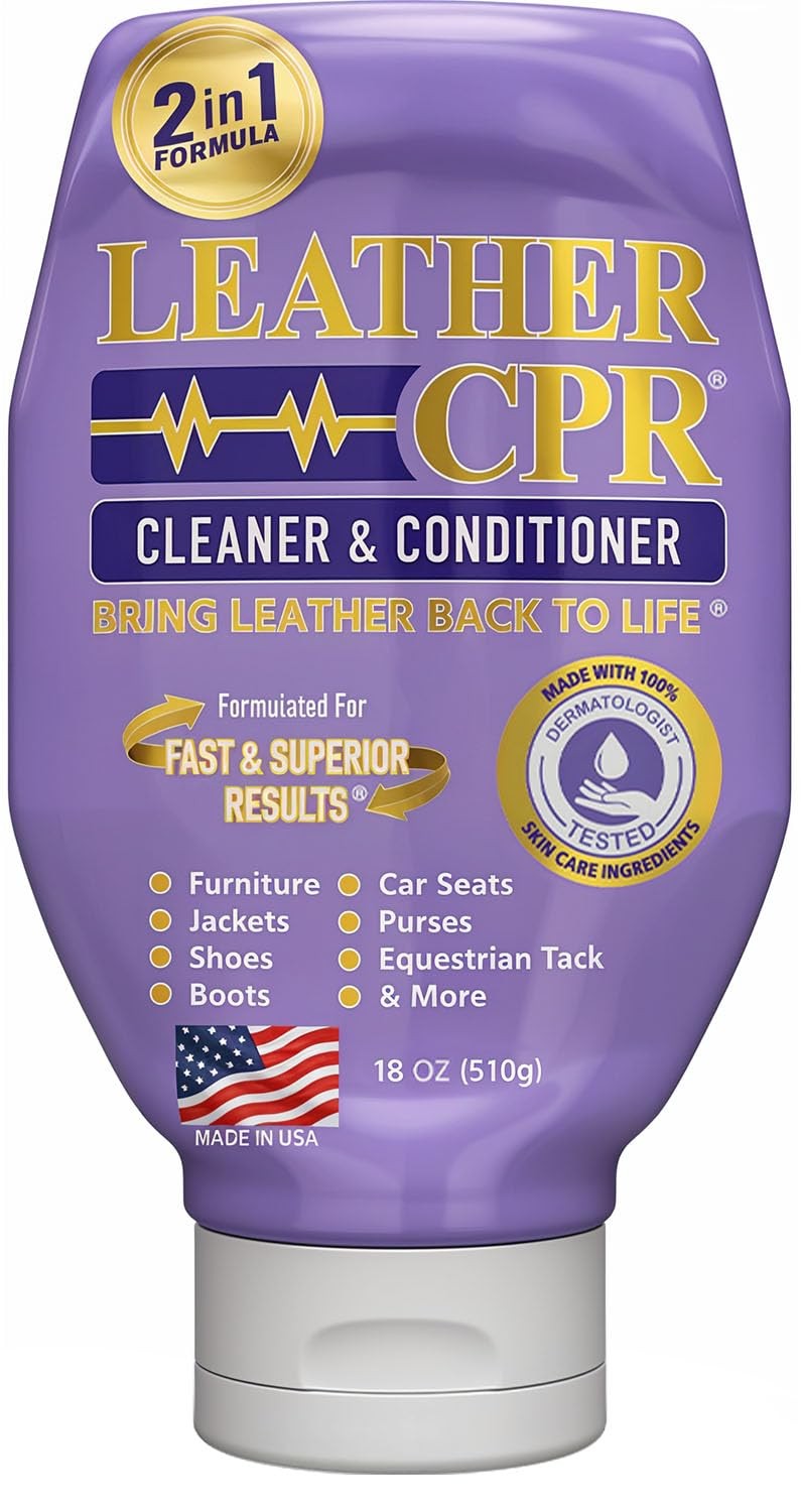 Leather CPR 2-in-1 Leather Cleaner & Conditioner, 1.19 pounds | Cleans, Restores