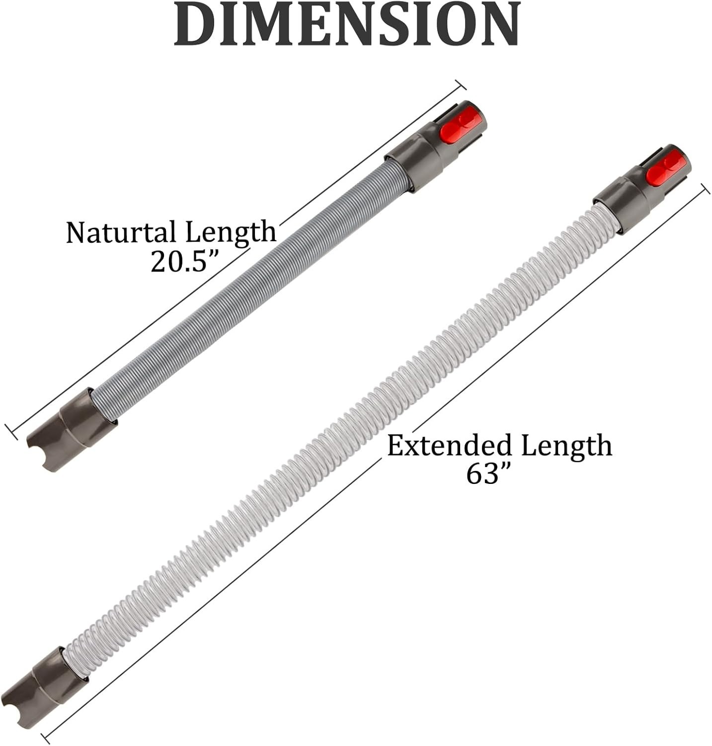 Flexible Extension Hose Attachment for Dyson Vacuums