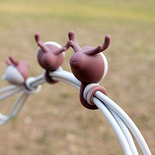 Lead Trend Zoo Cable Wraps Moose Design Two-Pack LT-AC-0509 Silicone Magnetic