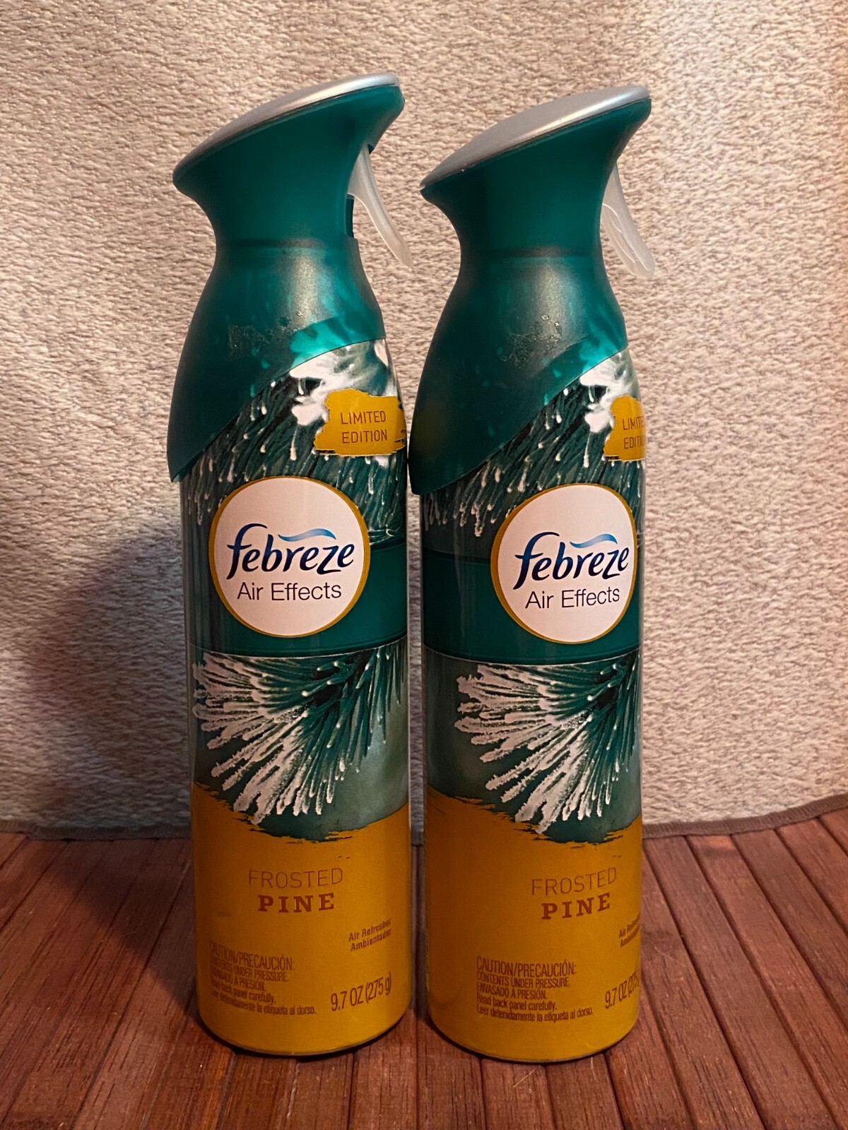 Limited Edition Febreze – Frosted Pine – 9.7 oz each – 2 Bottles Total
