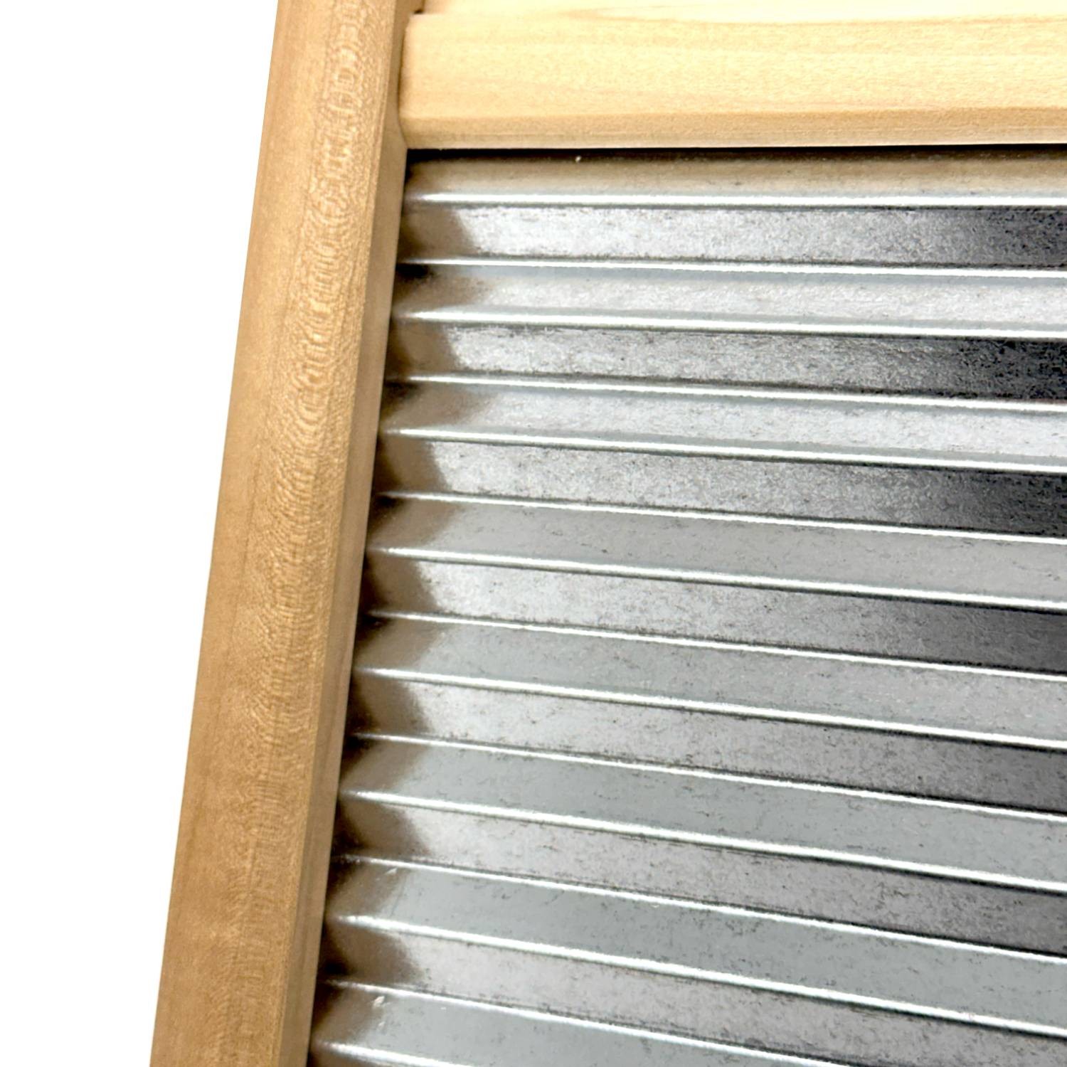 Lehman’s Small Galvanized Manual Washboard, Rub-A-Dub, V Crimp, 18 x 8.5 in