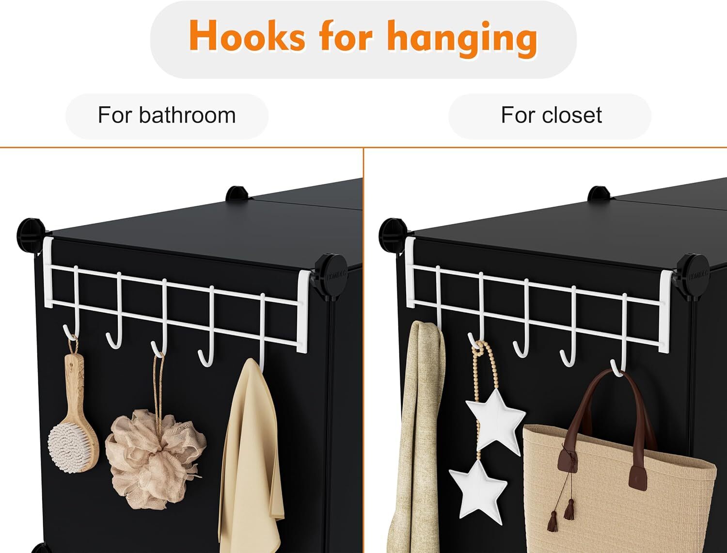 6 Cube Storage Organizer, Closet Organizer Bookshelf Bookshelf