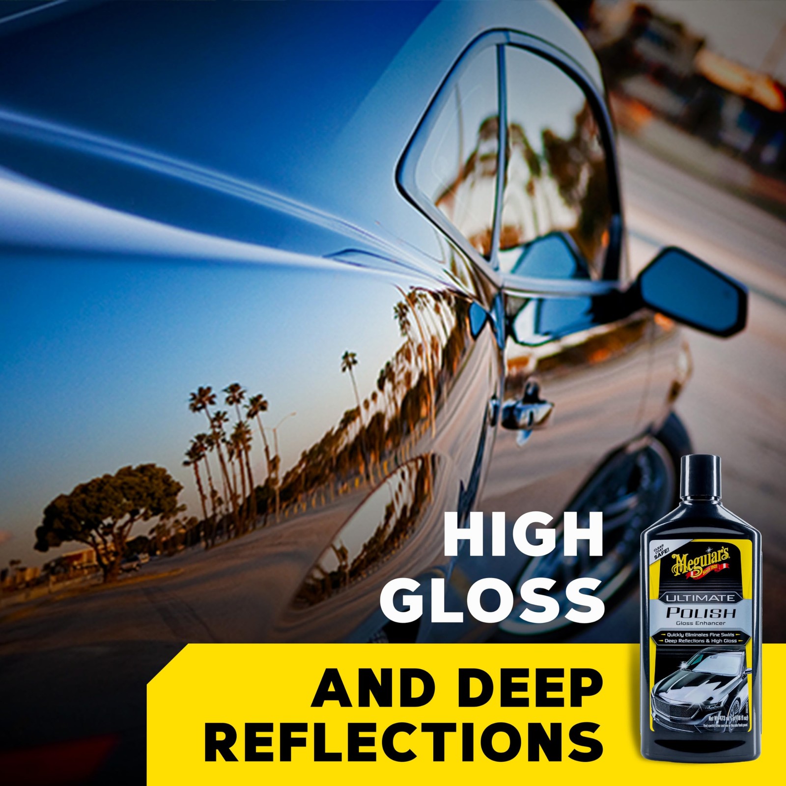 Meguiar’s Ultimate Polish – High-Gloss Polish for a Show Car Shine – Permanently