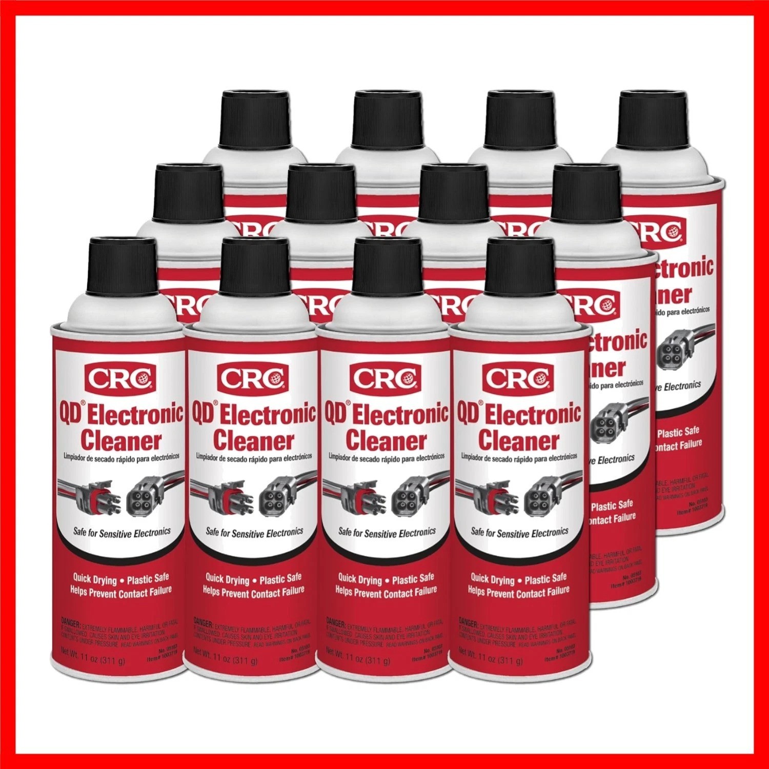 Crc 5103 Quick Dry Electronic Cleaner – 12 Pack (11 oz Each)