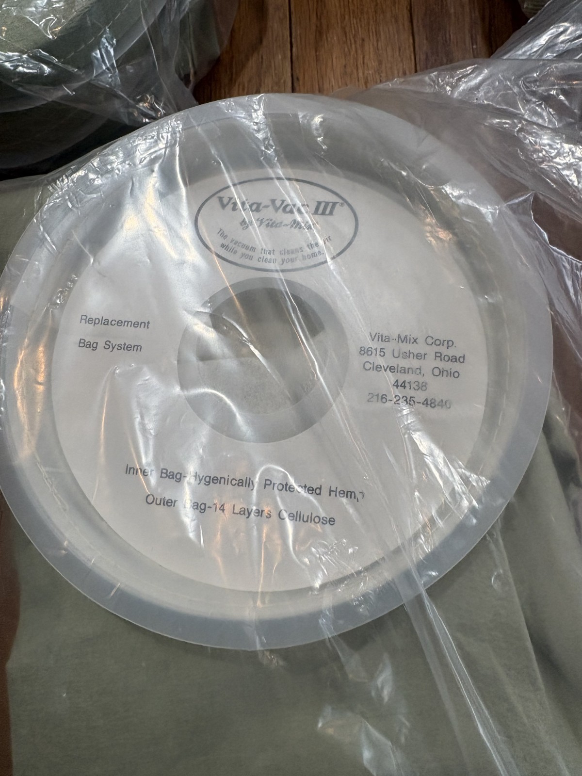 3 Packs of Vita- Vac III by Vitamix Replacement Bag system ( 9 bags total )