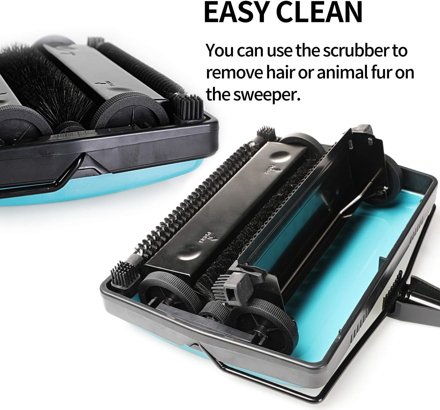 Effortless Carpet Cleaning with Lightweight Hand Push Sweeper – 11″ x 7.87″