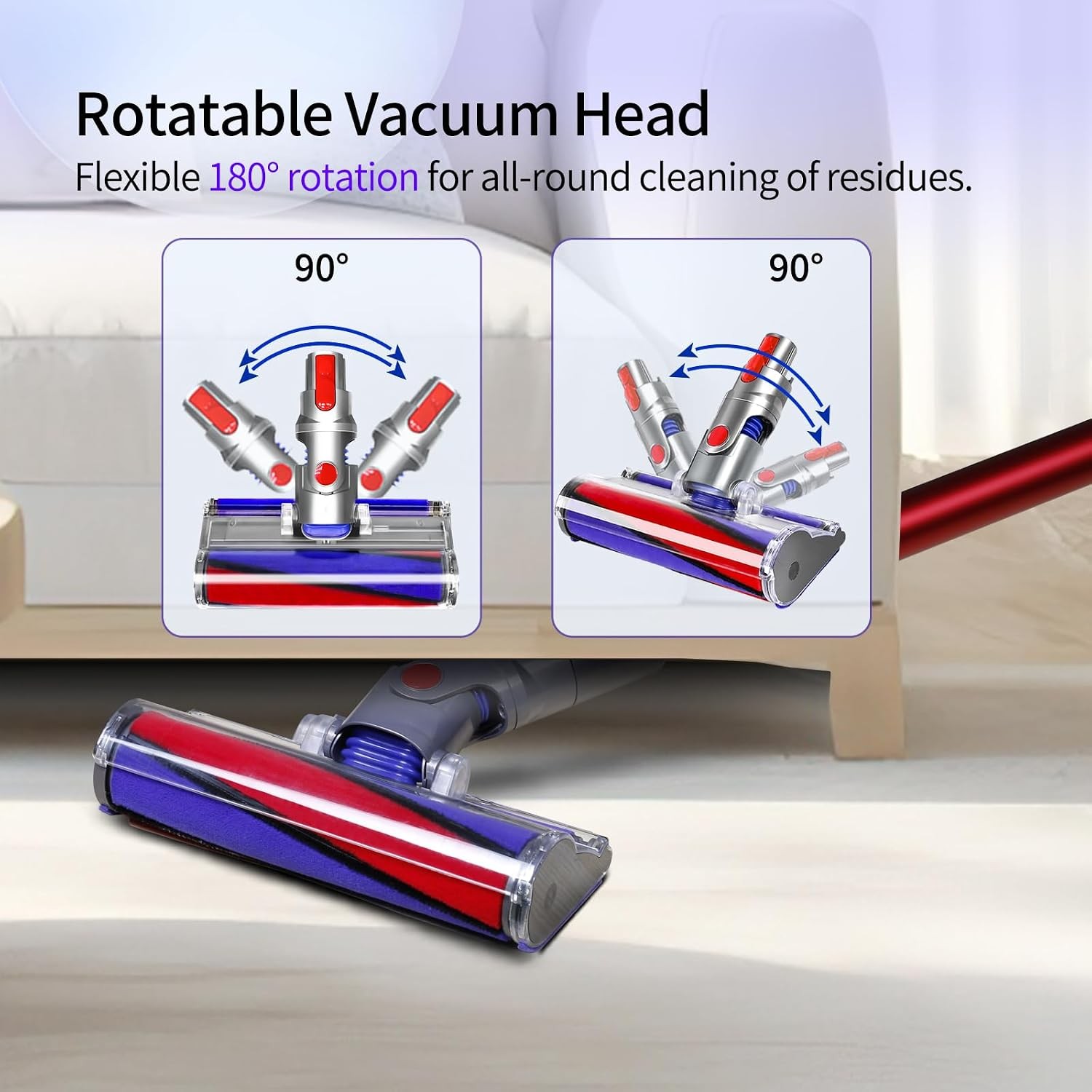 Soft Roller Replacement Head for Dyson V7 V8 V10 V11 V15 Cordless Vacuum Cleaner