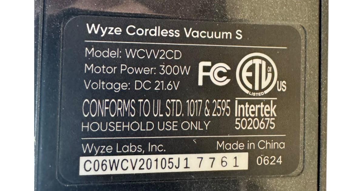 ✅ OEM Replacement【Main Unit Suction Motor】WYZE Cordless Vacuum WCLVAC-S WCLVAC ✅