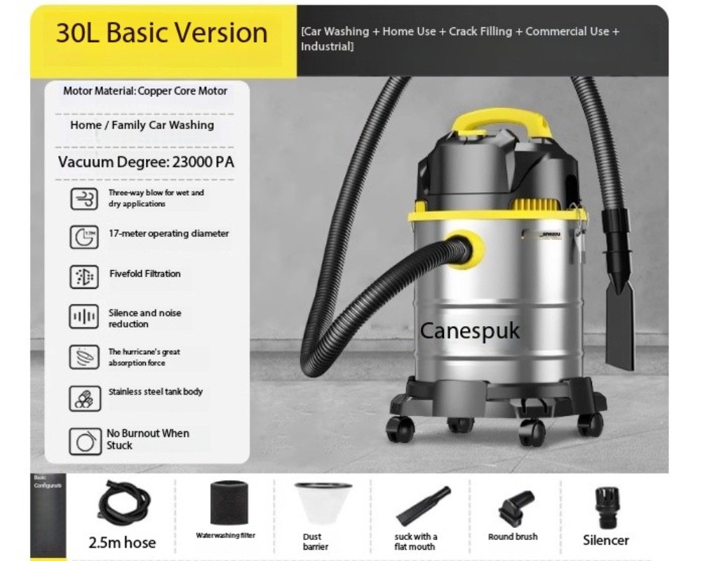 Vacuum Cleaner, Industrial, Household, Car Wash, Cleaning, High Power.