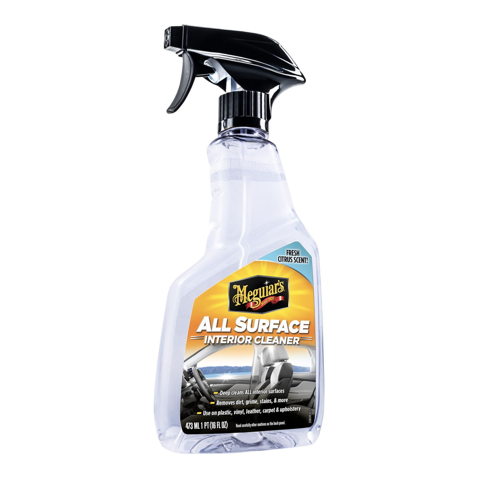 Meguiar’s All Surface Interior Cleaner 16 Fl Oz Deep Cleaning with Citrus Scent