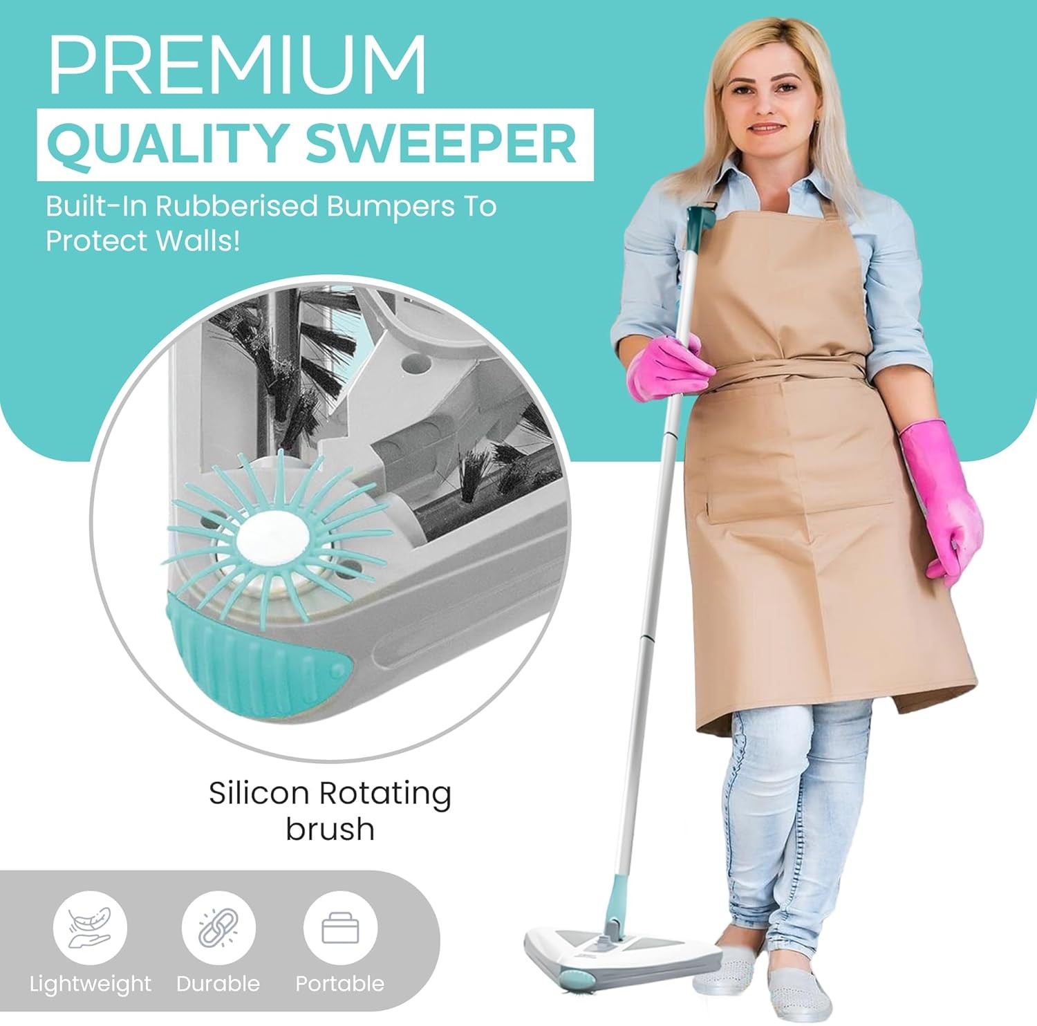 Zippi Sweeper Pro – 2025 Brand New Upgraded Lightweight Sweeper