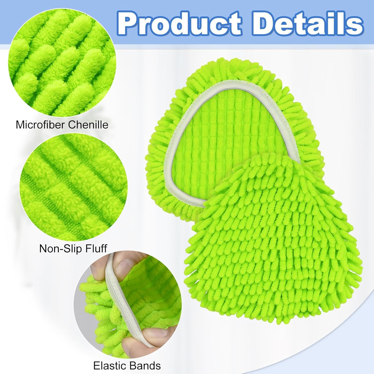 6 Pack Mop Head Replacement Compatiable with Ocedar Easywring Mop,Mop Heads Refi