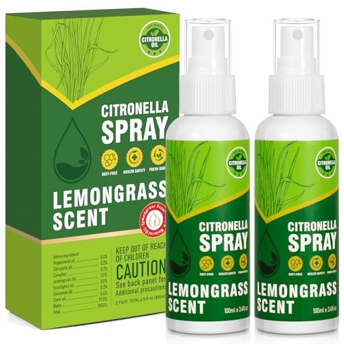Citronella Spray, DEET-Free, 200ML Air Freshener Spray Summer Outdoor |