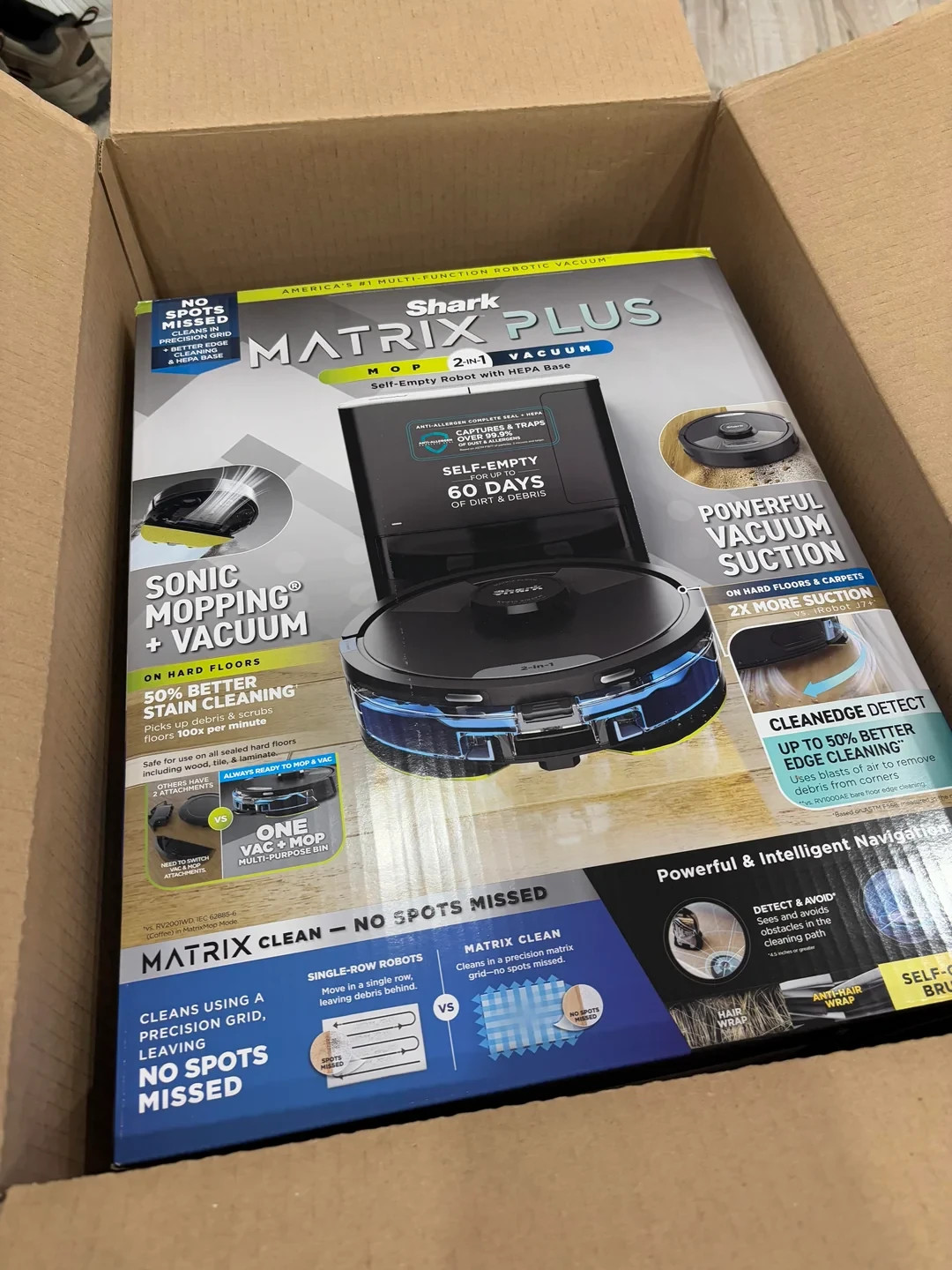 Shark Matrix Plus 2in1 Robot Vacuum & Mop w/ Sonic Mopping AV2613WA Wet&Dry