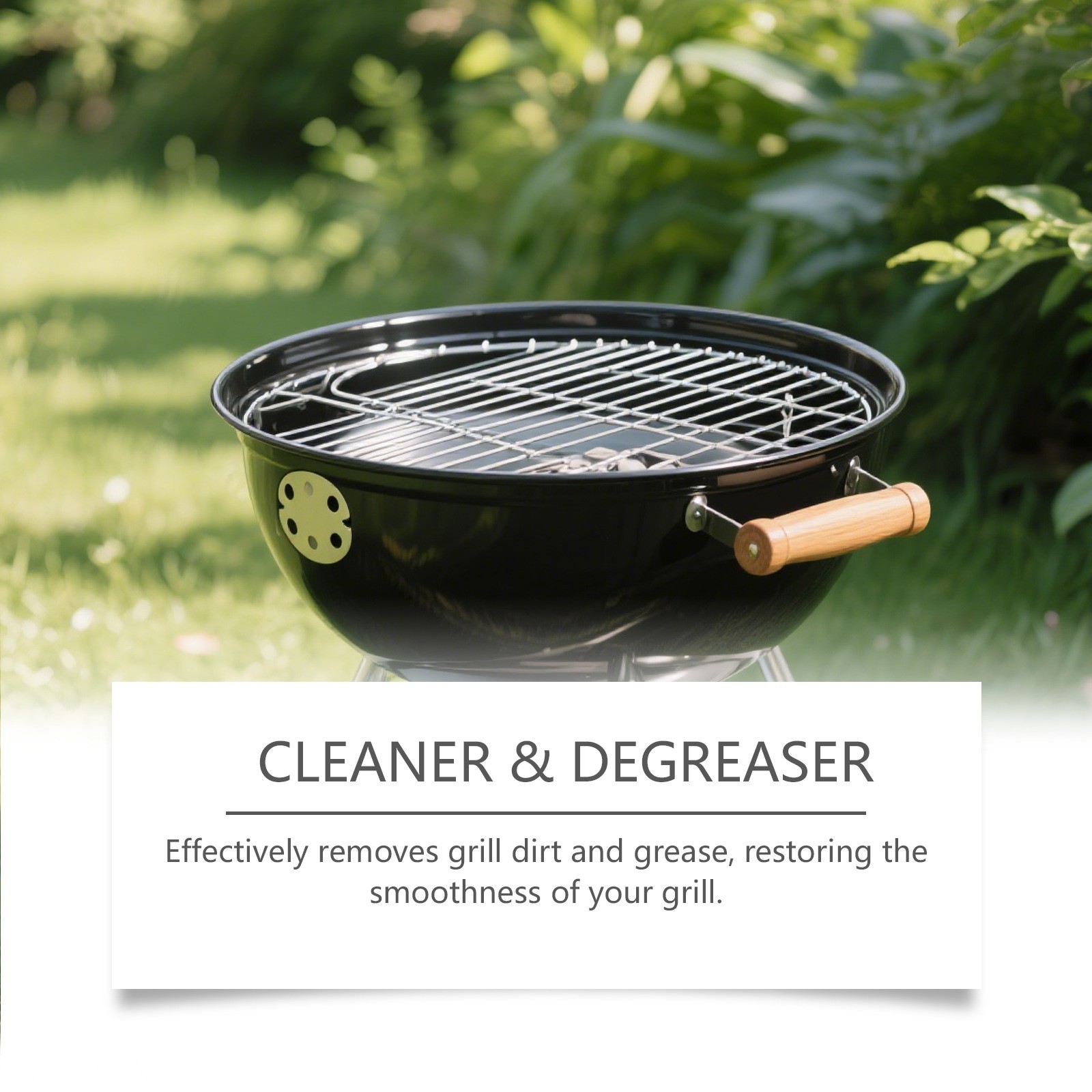 Heavy Duty Grill Degreaser Spray, Fast-Acting BBQ Cleaner for Outdoor Grills