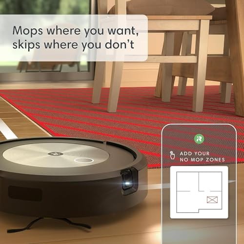 IROBOT ROOMBA COMBO J5+ SELF-EMPTYING ROBOT VACUUM & MOP J557020 – BLACK