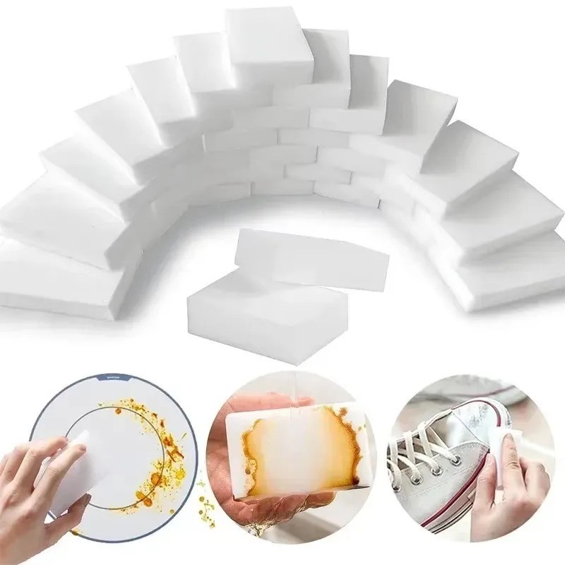 Magic Sponge Eraser Melamine Cleaning Foam Thick 10/50/100Pcs Kitchen Bathroom