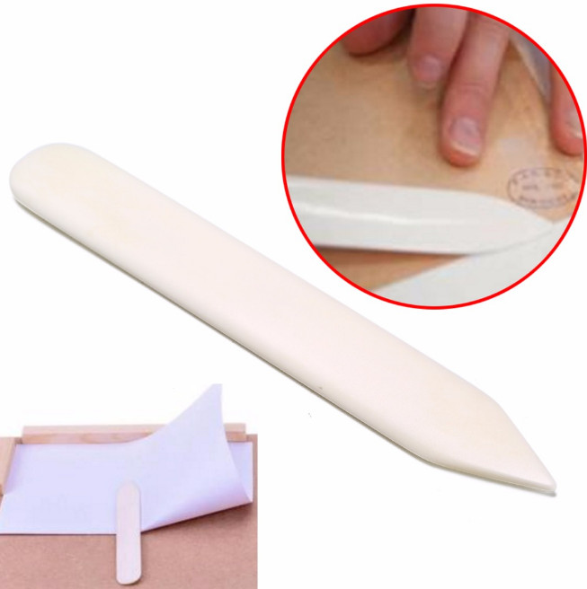 1pcs 15cm Natural Bone Folder Durable White Trimmer Folding Paper Leather Tool