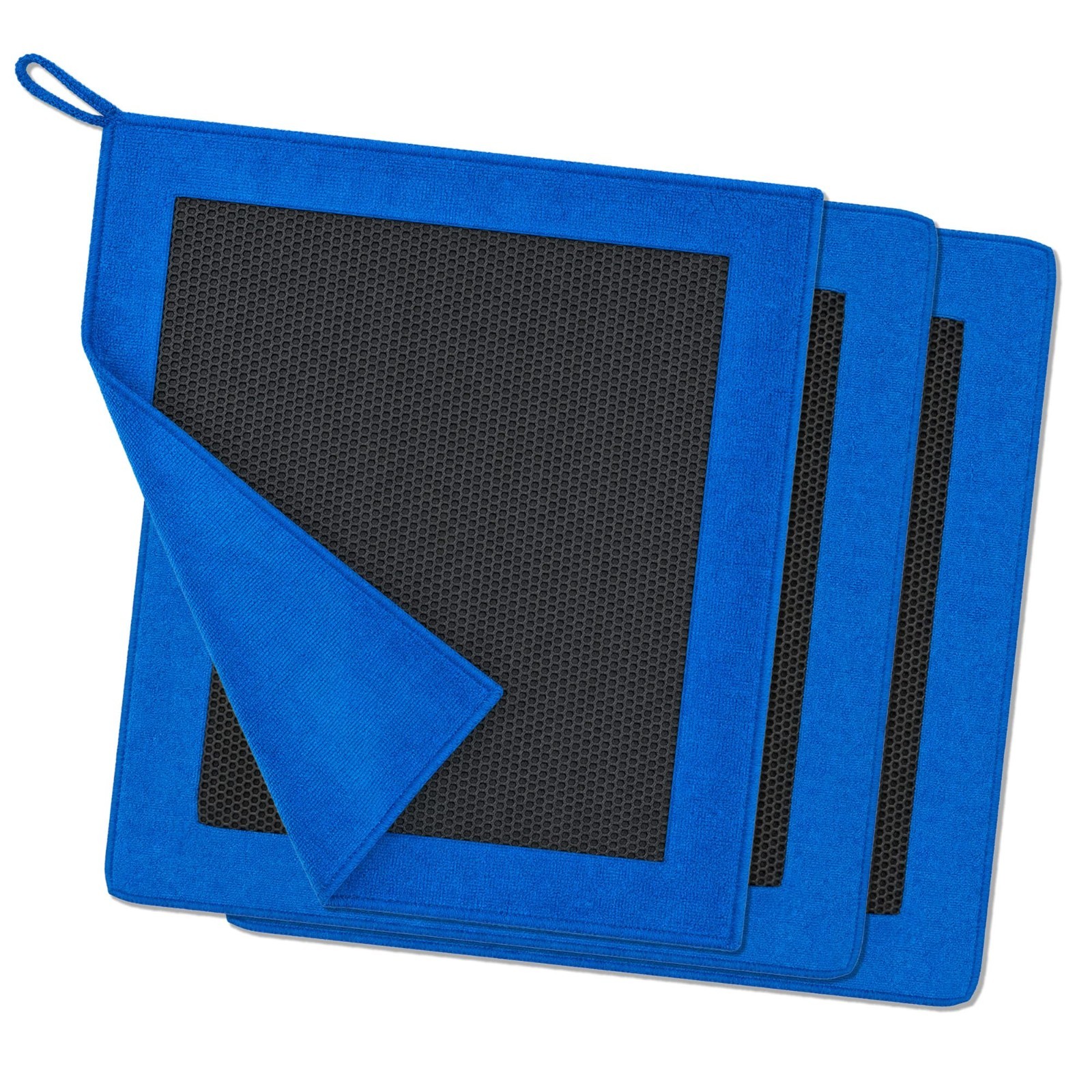 3 Pcs Clay Towel for Auto Detailing | 12″ x 12″ Paint & Glass Decontamination, E