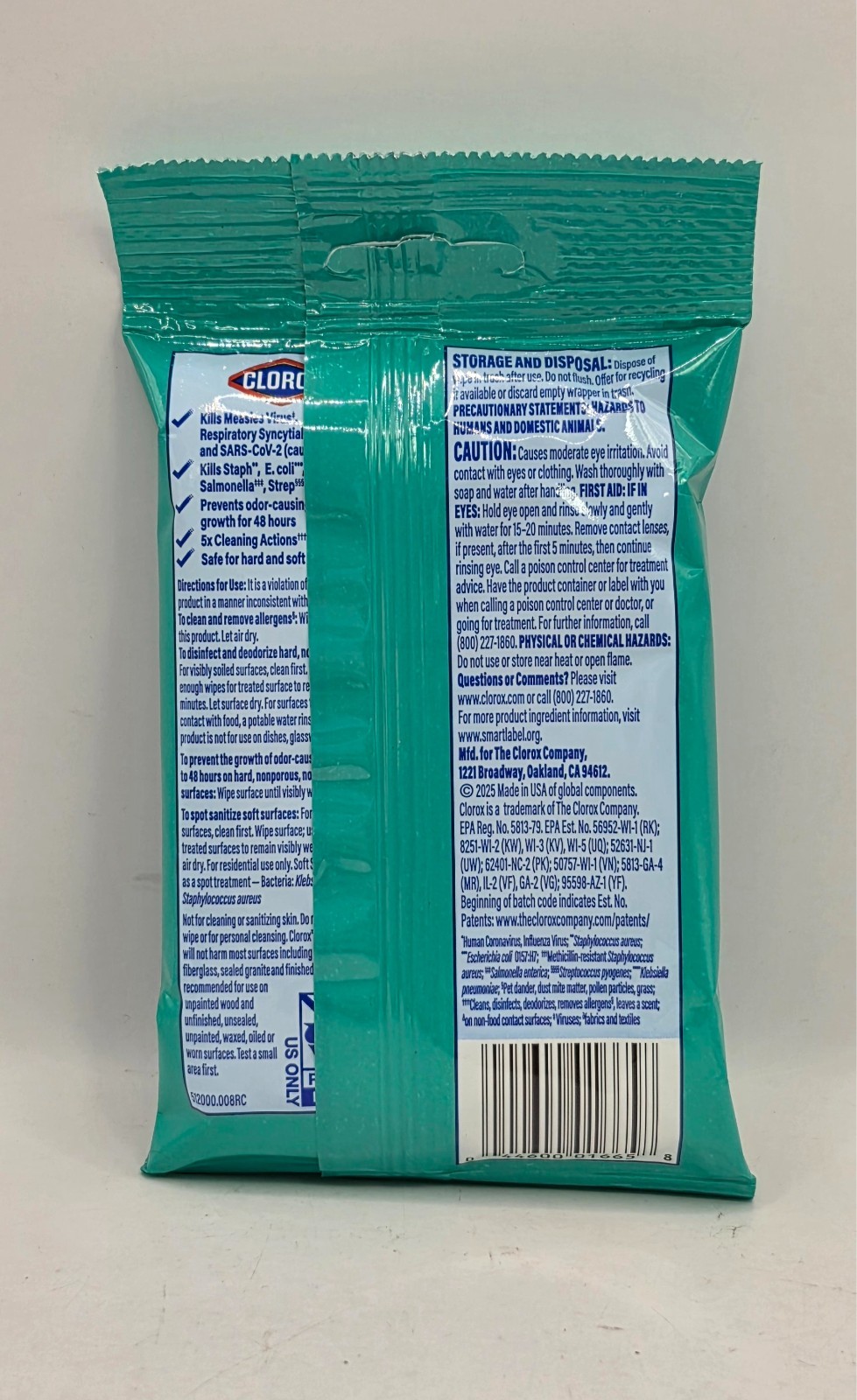 3-6-12-24 Pack Clorox Wipes To Go – Fresh Scent Travel Size Wipes – 9 per pack