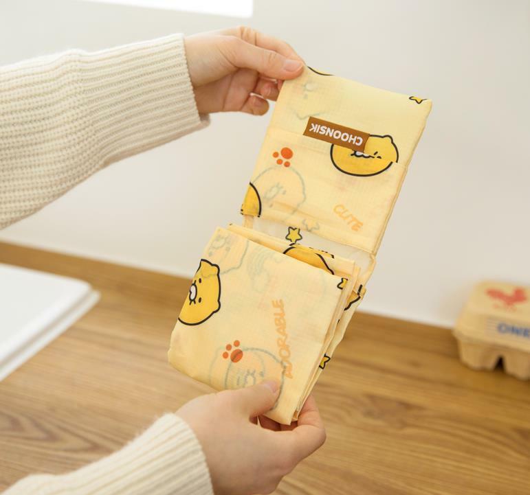 KAKAO FRIENDS CHOONSIK Folding Shopping Bags Resuable