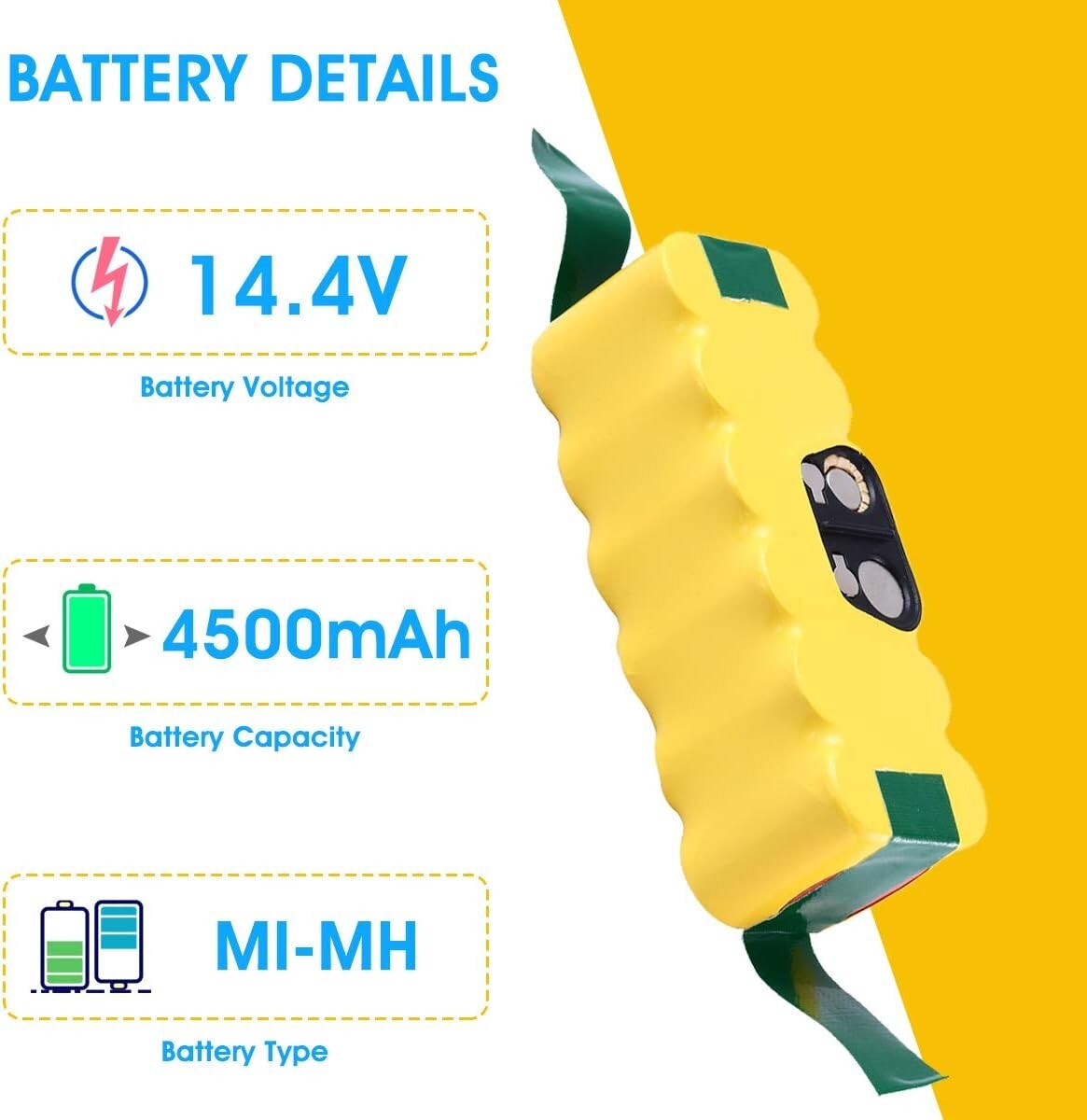Battery For iRobot Roomba 500 600 700 800 595 620 630 650 660 790 780 880 4.5Ah