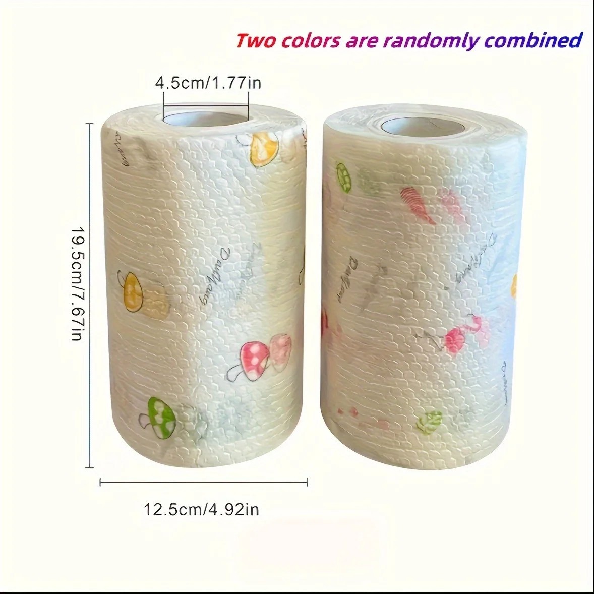 50 100Pcs/Roll Dishcloth Absorbent Thickened Kitchen Paper Dry Wet Use Non Greas