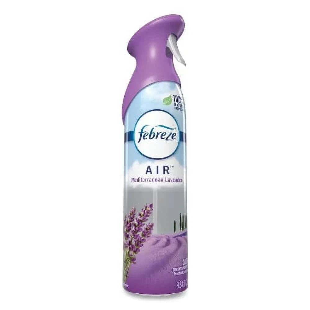 Febreze Air Mediterranean Lavender 8.8 oz Aerosol Spray 6 Pack