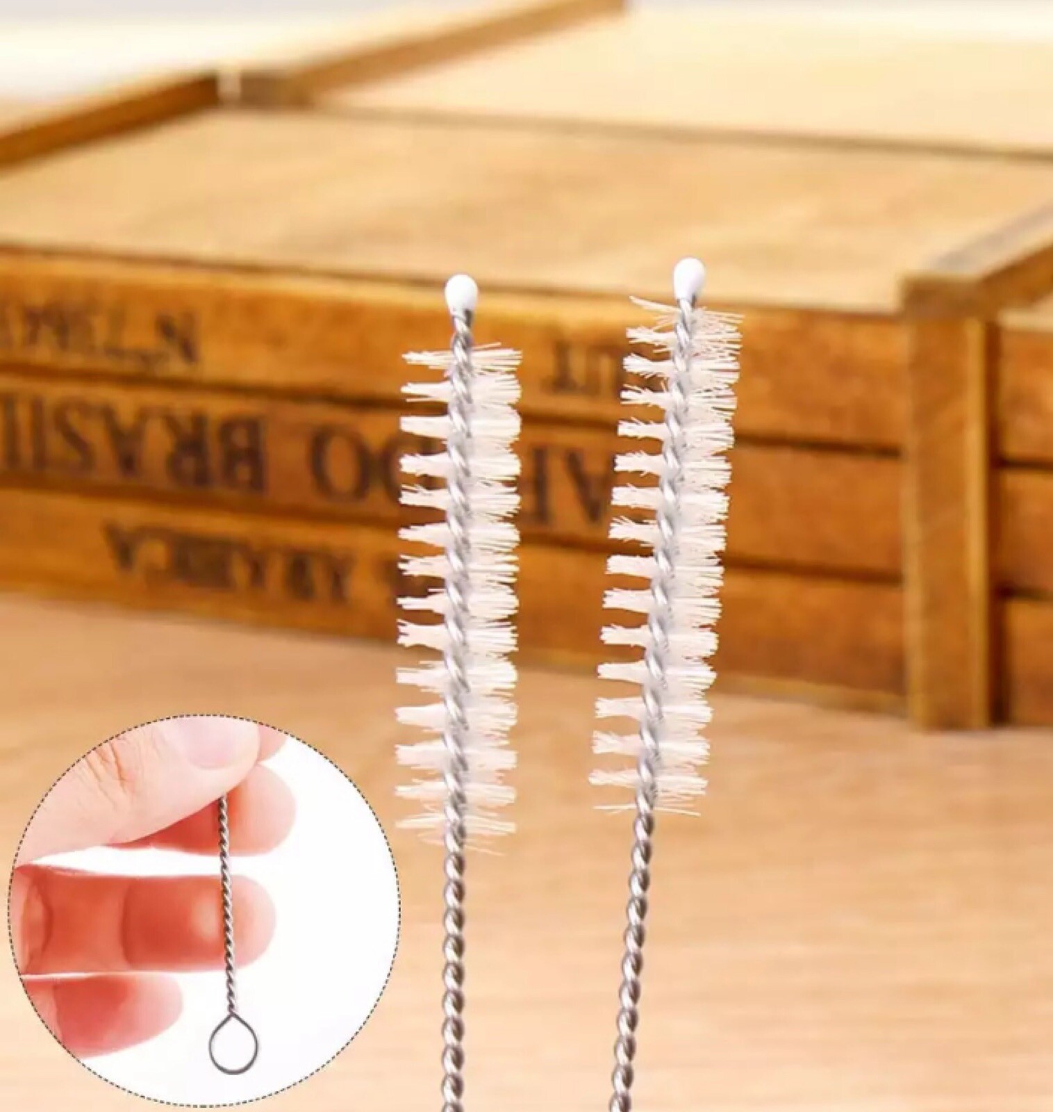 Nylon Straw Cleaner Cleaning Small Brush For Drinking Pipe Tube Baby Milk Bottle
