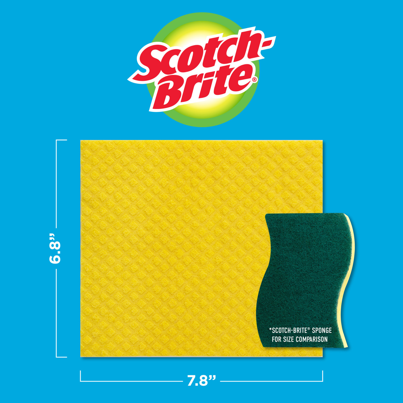 Scotch-Brite Sponge Cloths: 2-pack / Assorted (2 colors)