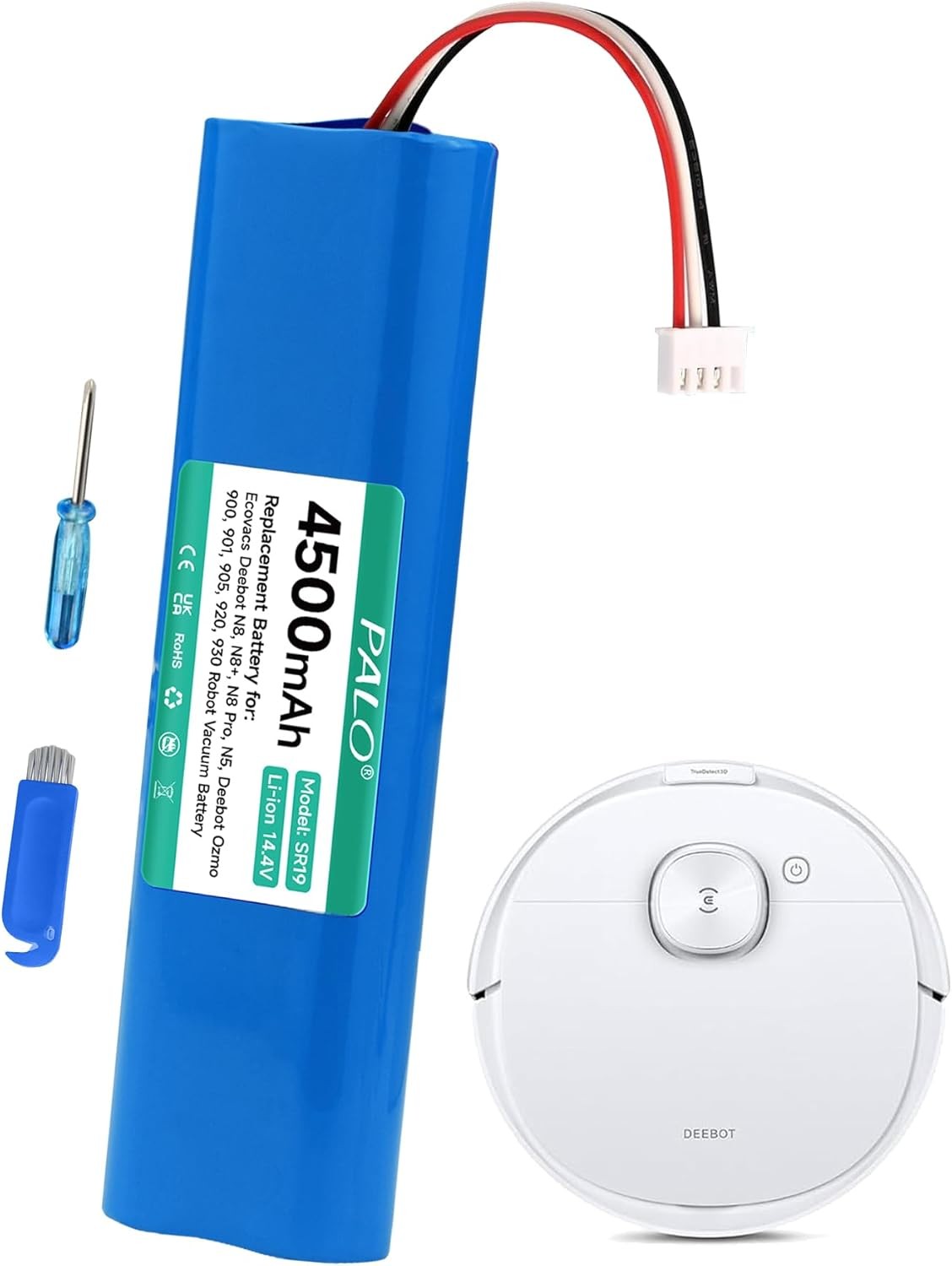 4500mAh Battery Replacement for Ecovacs Deebot N8, N8+, N8 Pro, Pro+,…