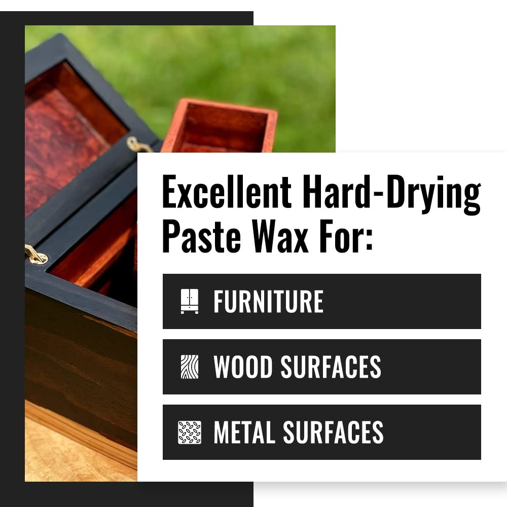 , Carnauba Wax Paste, Wood Wax for Wood Finishing, Use over Milk Paint, Wood …