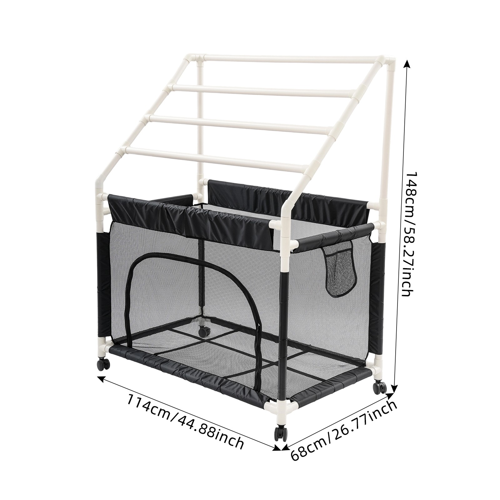Rolling Pool Noodle Storage Organizer Bin Mesh Organizer Pool Storage Bin