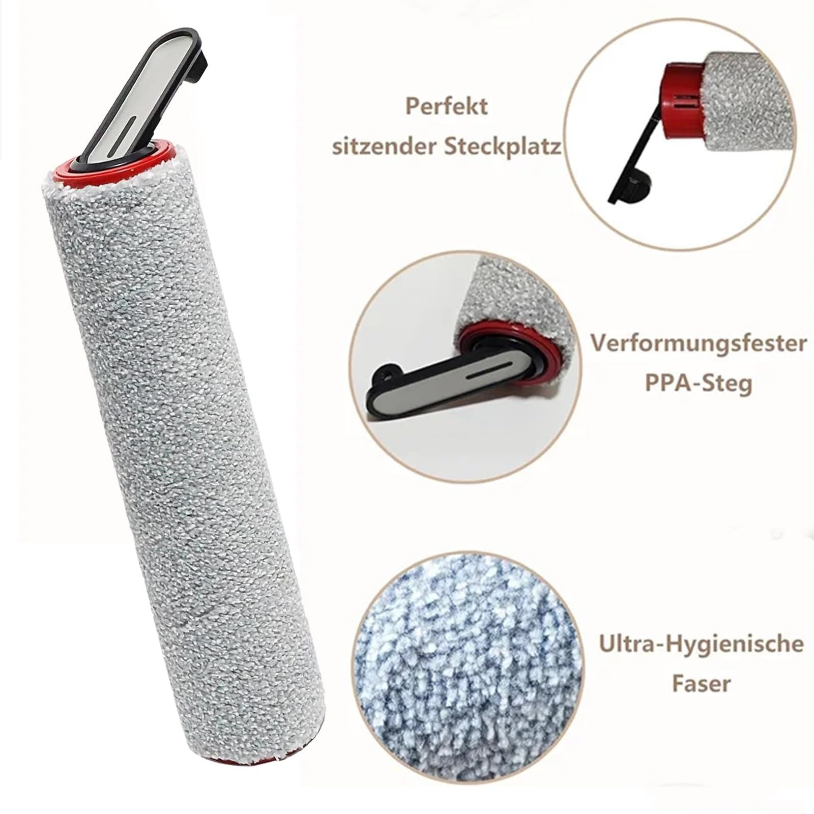 7 PCS Dreame H15/H12 Pro Kit: 2 Brush Rollers, 4 Filters, 1 Tool