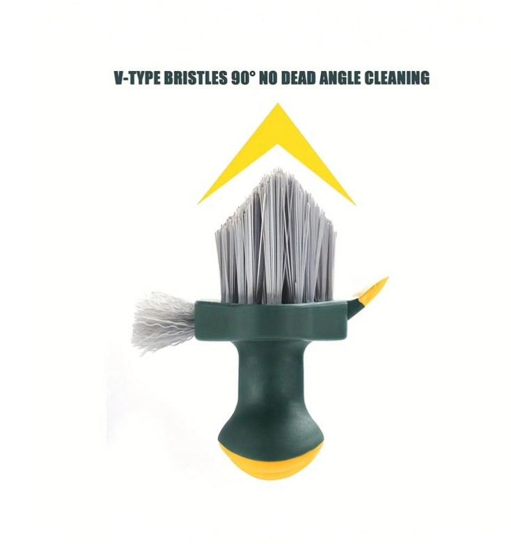 1 pc 2‑in‑1 crevice cleaning brush –multi‑functional handheld home cleaning tool