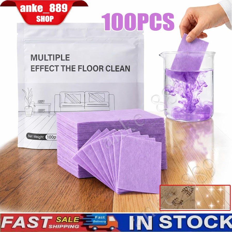 100pcs Multi-surface Floor Cleaning Tablets,Multiple Effect the floors Clean ~US