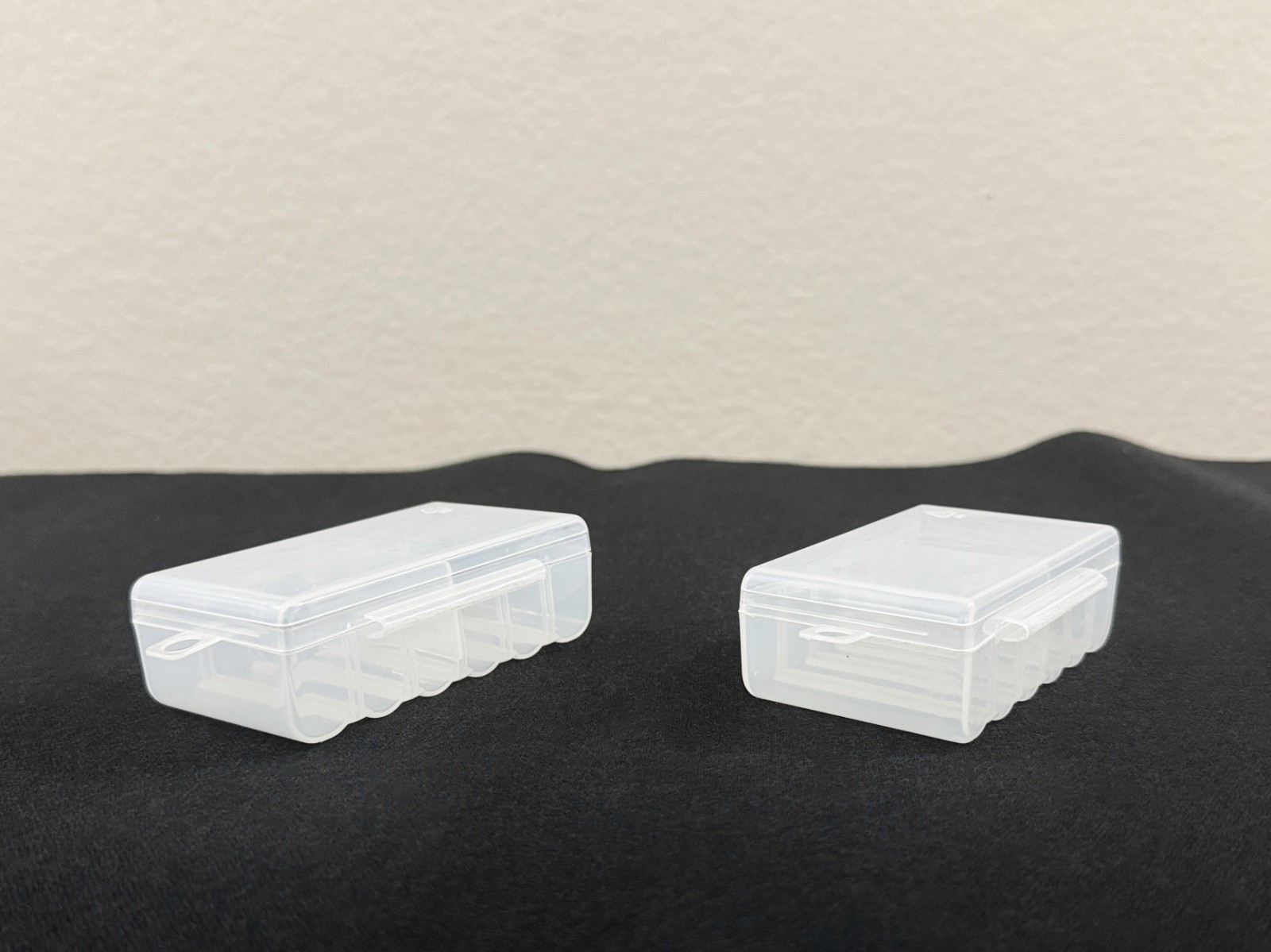 Double AA Battery Storage Box Case Holder in Clearview Color 12 Slot, 2QTY Set