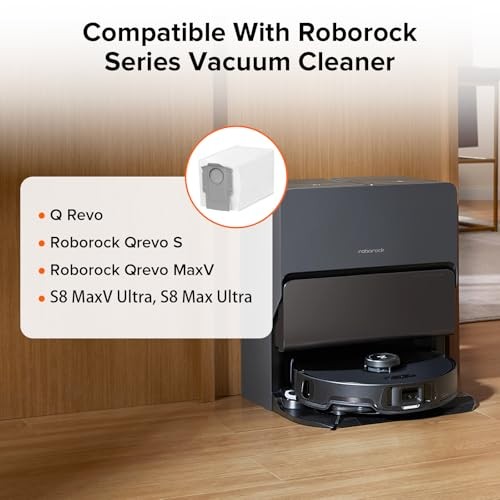 roborock 6 Packs Disposable Dust Bags for QrevoEdge2, QrevoSPro, 1-Dust Bag