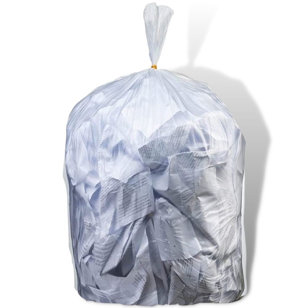Plasticplace 6 Gallon Trash Bags – Clear, pack of 100 bags