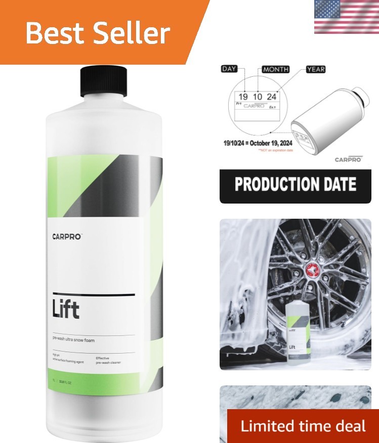 Lift – Pre-Wash Snow Foam Car Wash Soap, Dissolves and Lifts Away a Large Amo…