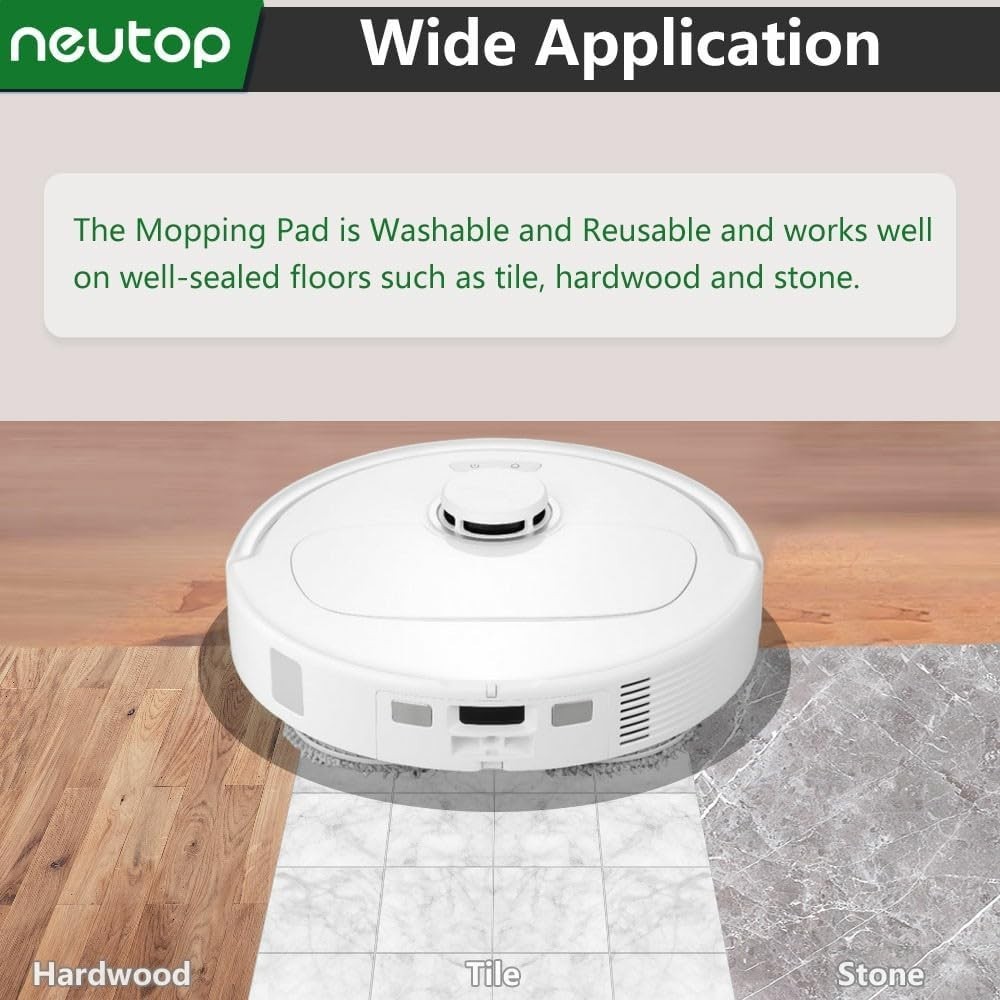 neutop Replacement Mopping Pads Compatible with Roborock Q Revo, Qrevo MaxV/S/Pr
